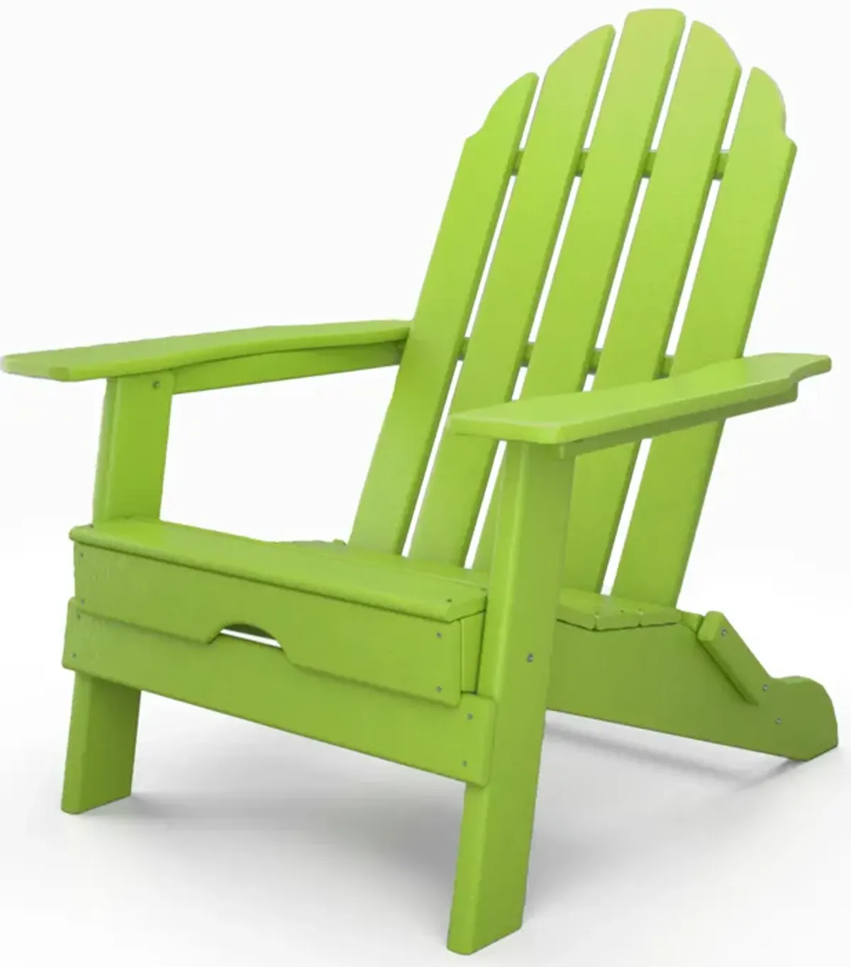 ResinTEAK Folding Adirondack Chair For Fire Pits, Patio, Porch, and Deck, New Tradition Collection