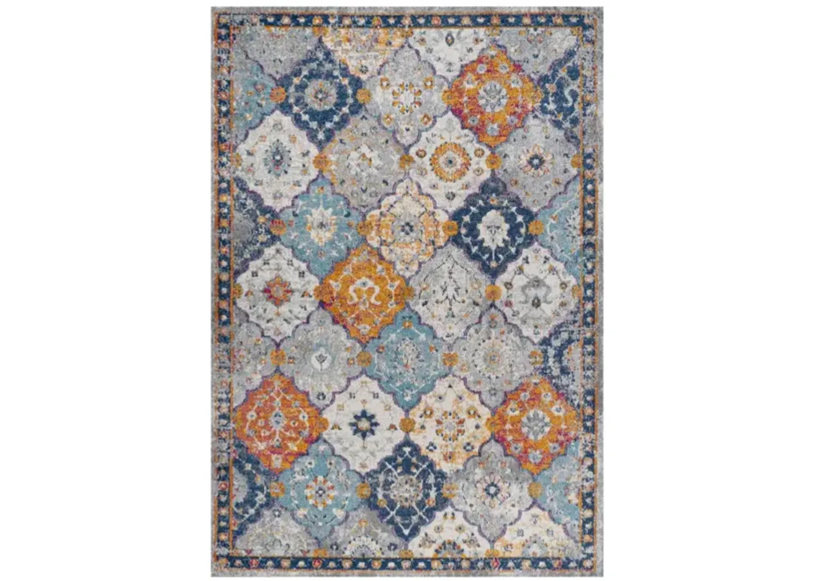 Kirman Bohemian Medallion Area Rug