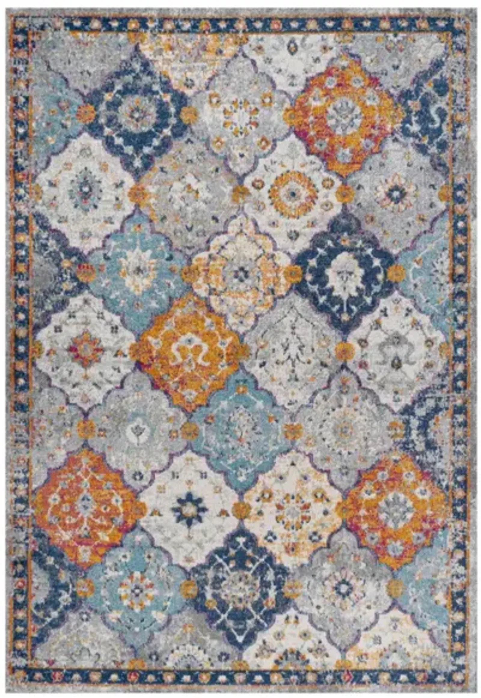 Kirman Bohemian Medallion Area Rug