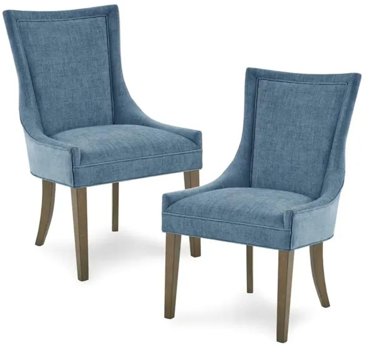 Gracie Mills Julienne Set of 2 Solid Wood High-Backed Dining Chairs