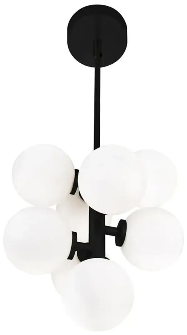 CWI Lighting Arya 8 Light Pendant With Black Finish