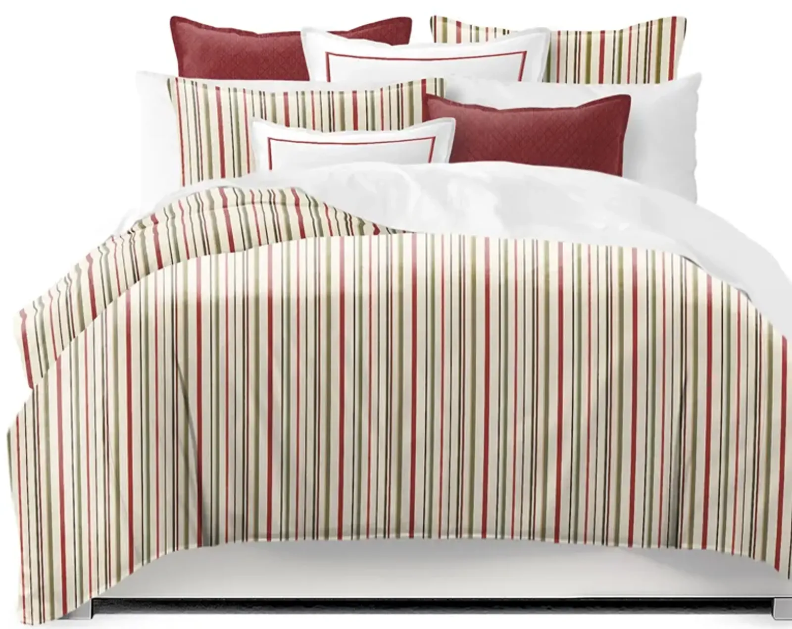 6ix Tailors Fine Linens Sinclair Ivory/Multi Comforter Set