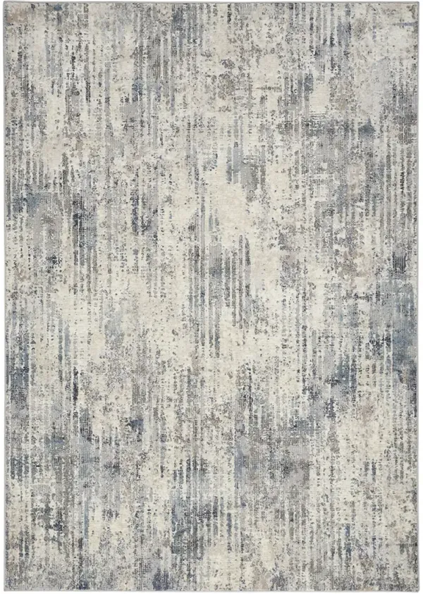 CK022 Infinity IFN04 Ivory/Gray/Blue 5'3" x 7'3" Rug