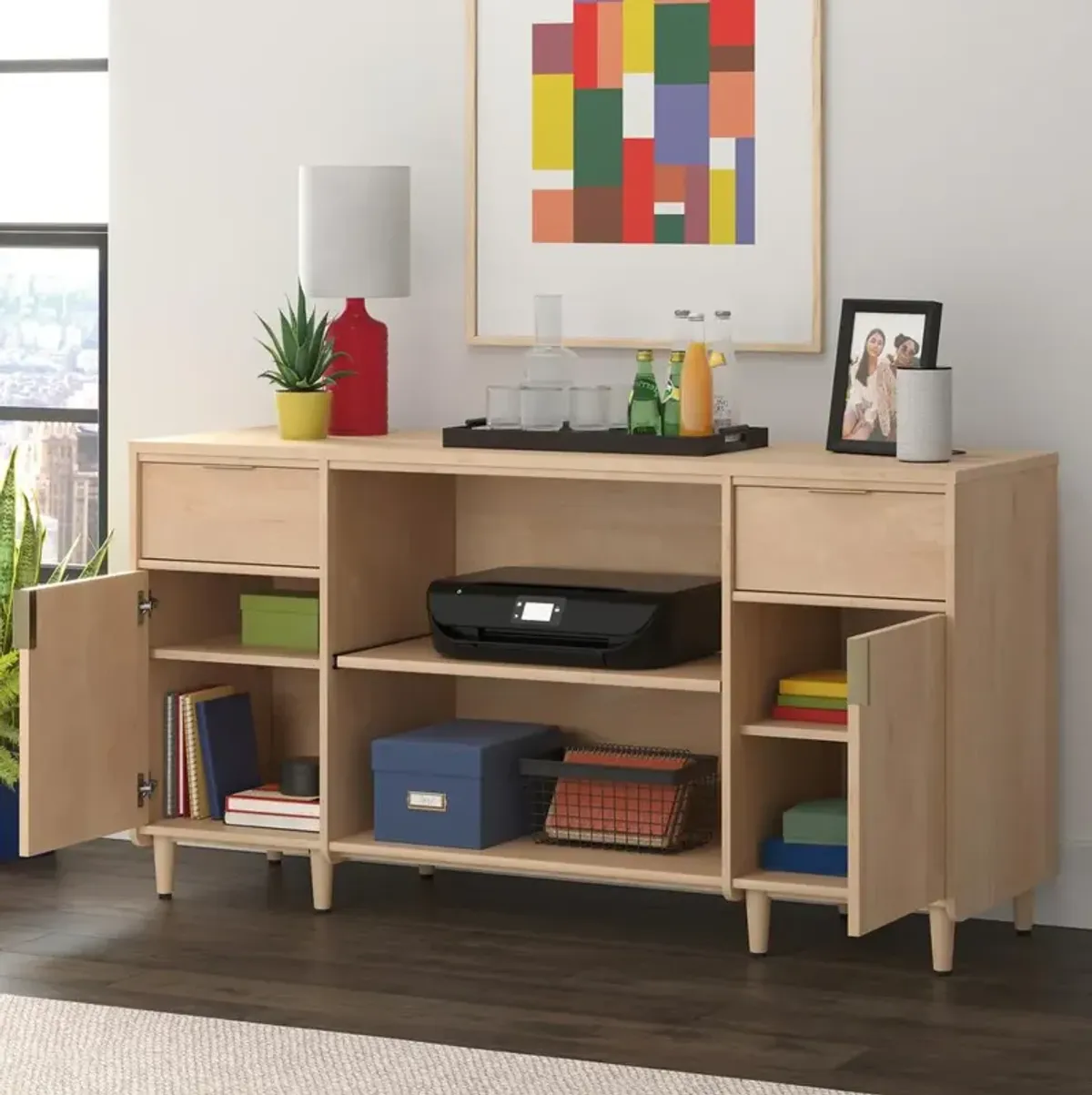 Sauder CLIFFORD PLACE CREDENZA Natural Maple