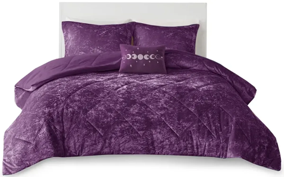 Gracie Mills Eirlys Velvet Comforter Set