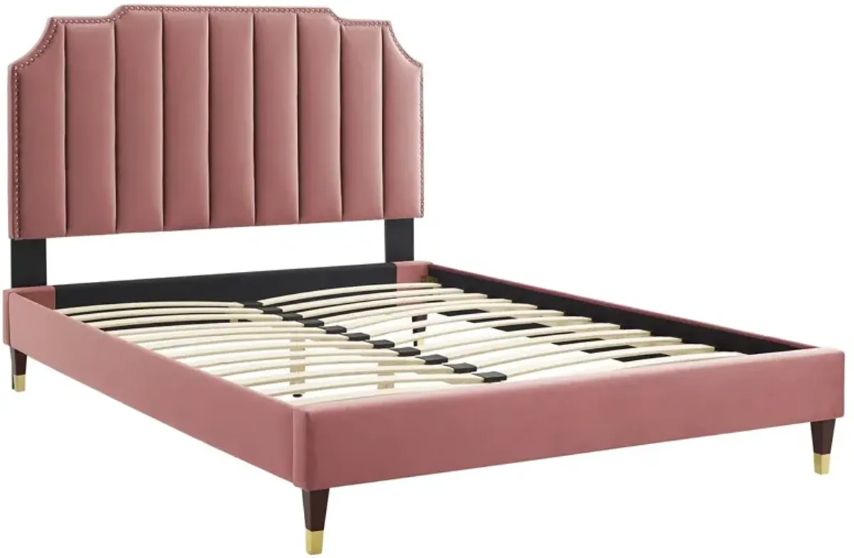 Modway - Colette King Performance Velvet Platform Bed