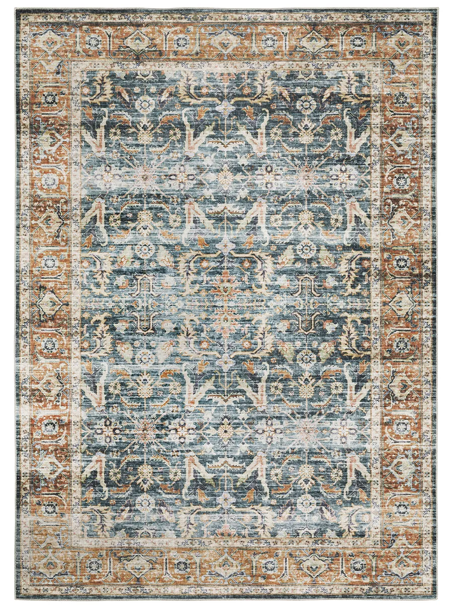 Charleston 5' x 7' Blue Rug