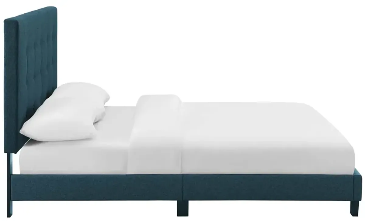 Modway - Melanie Queen Tufted Button Upholstered Fabric Platform Bed