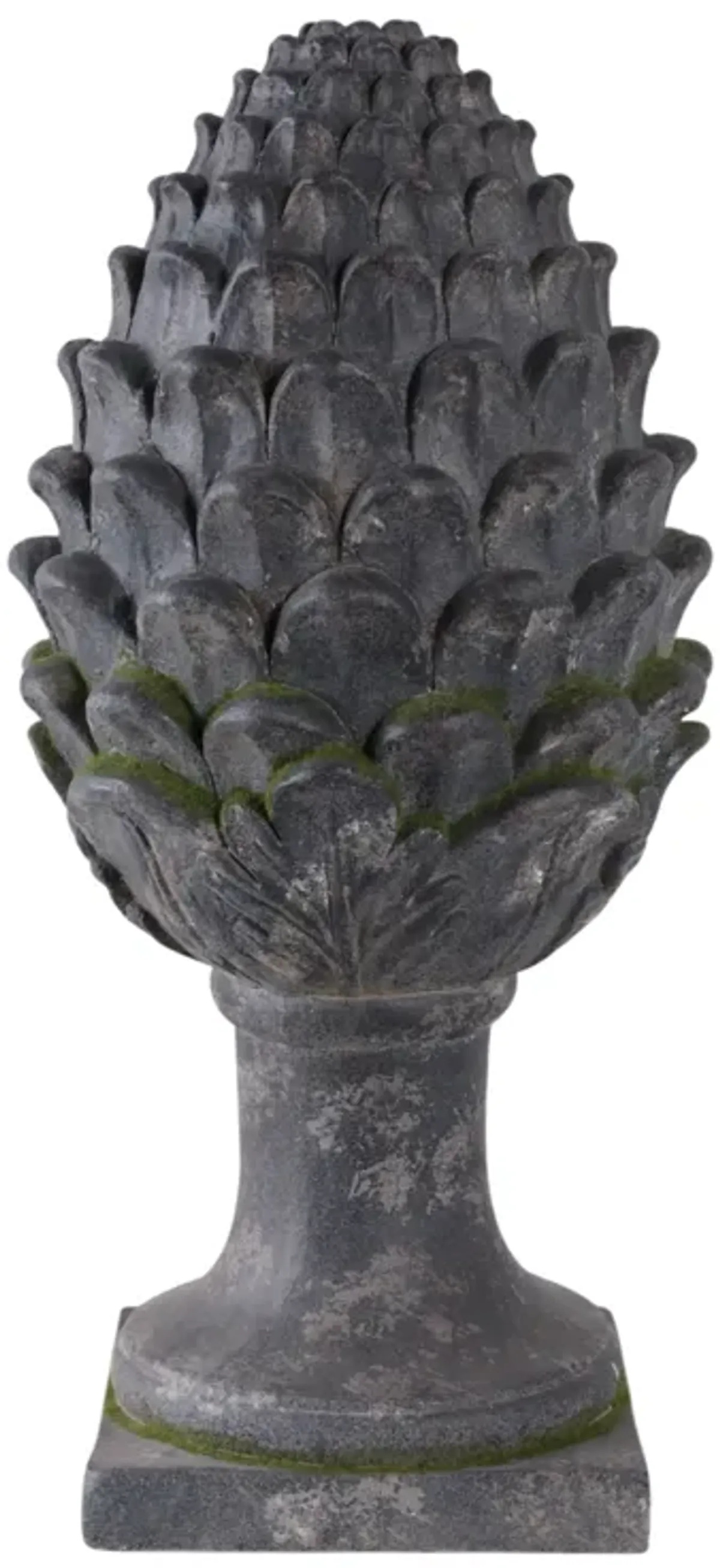 Artichoke Statue with Moss