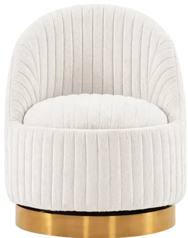 Leela Gray Swivel Accent Chair