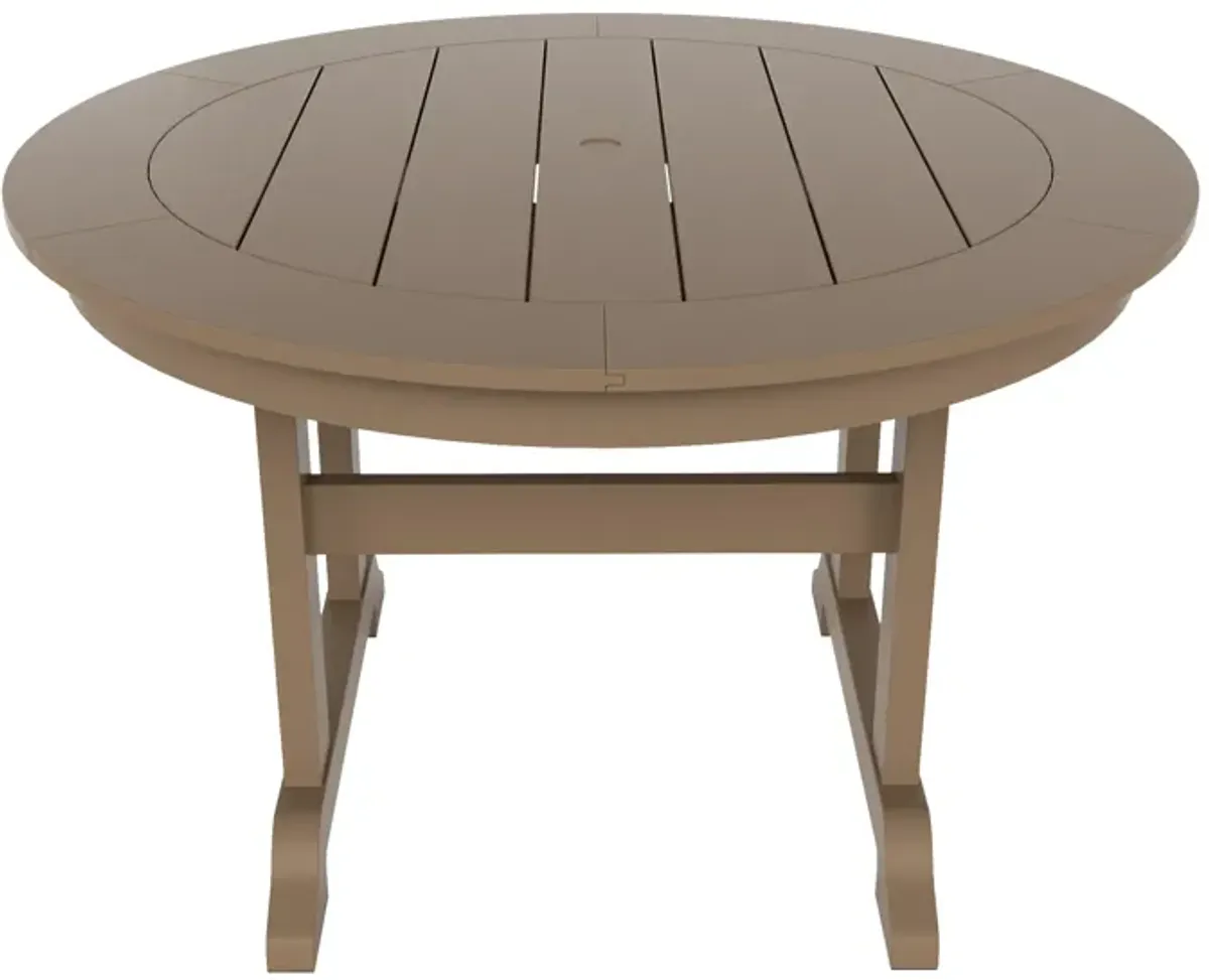 WestinTrends 47" Round Outdoor Patio Dining Table