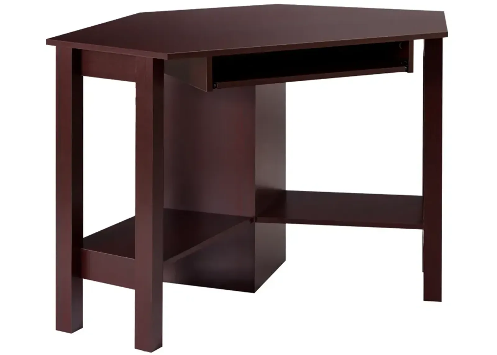 Wooden Study Computer Corner Desk with Drawer-