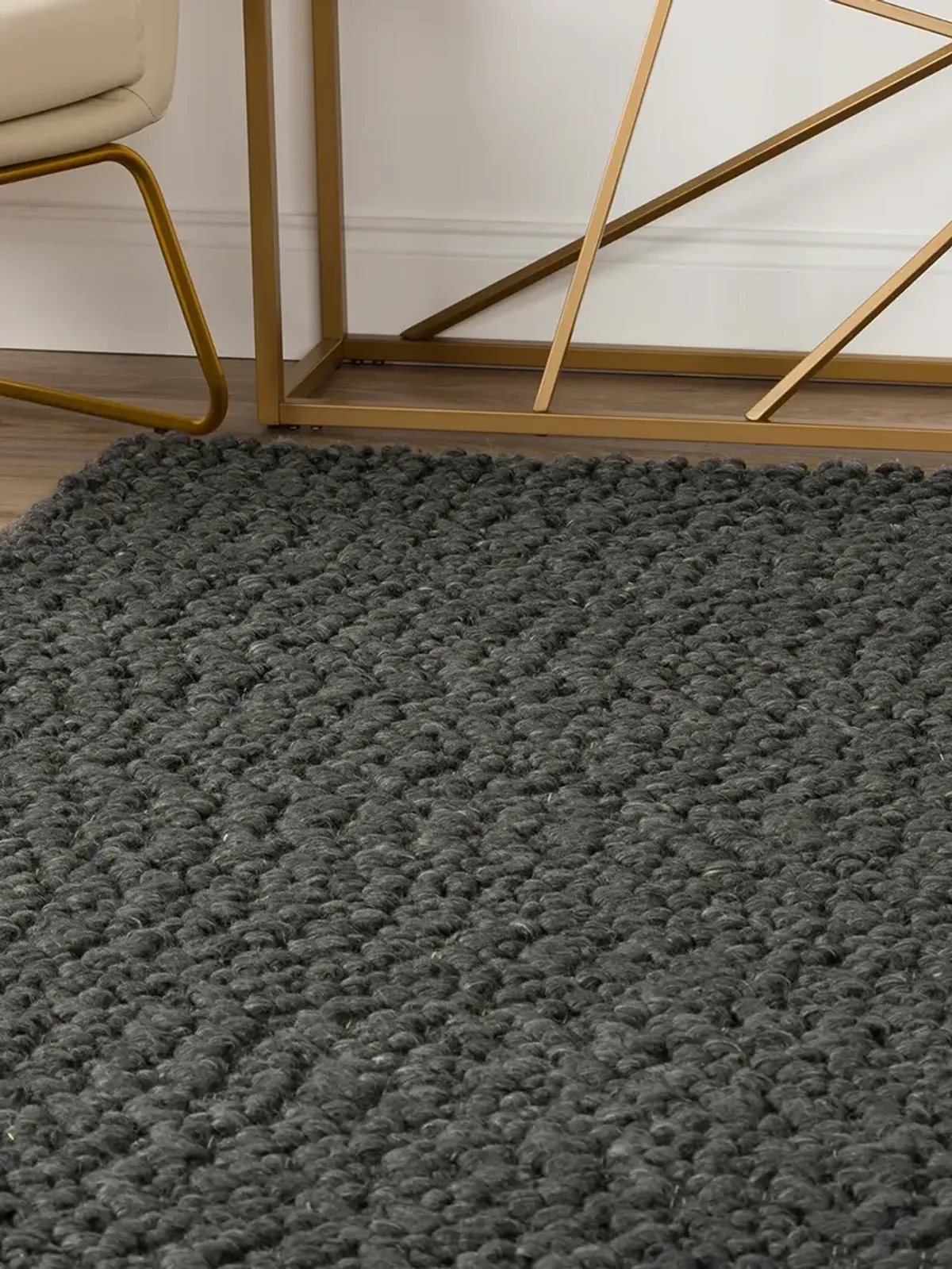 Gorbea GR1 Charcoal 5' x 7'6" Rug