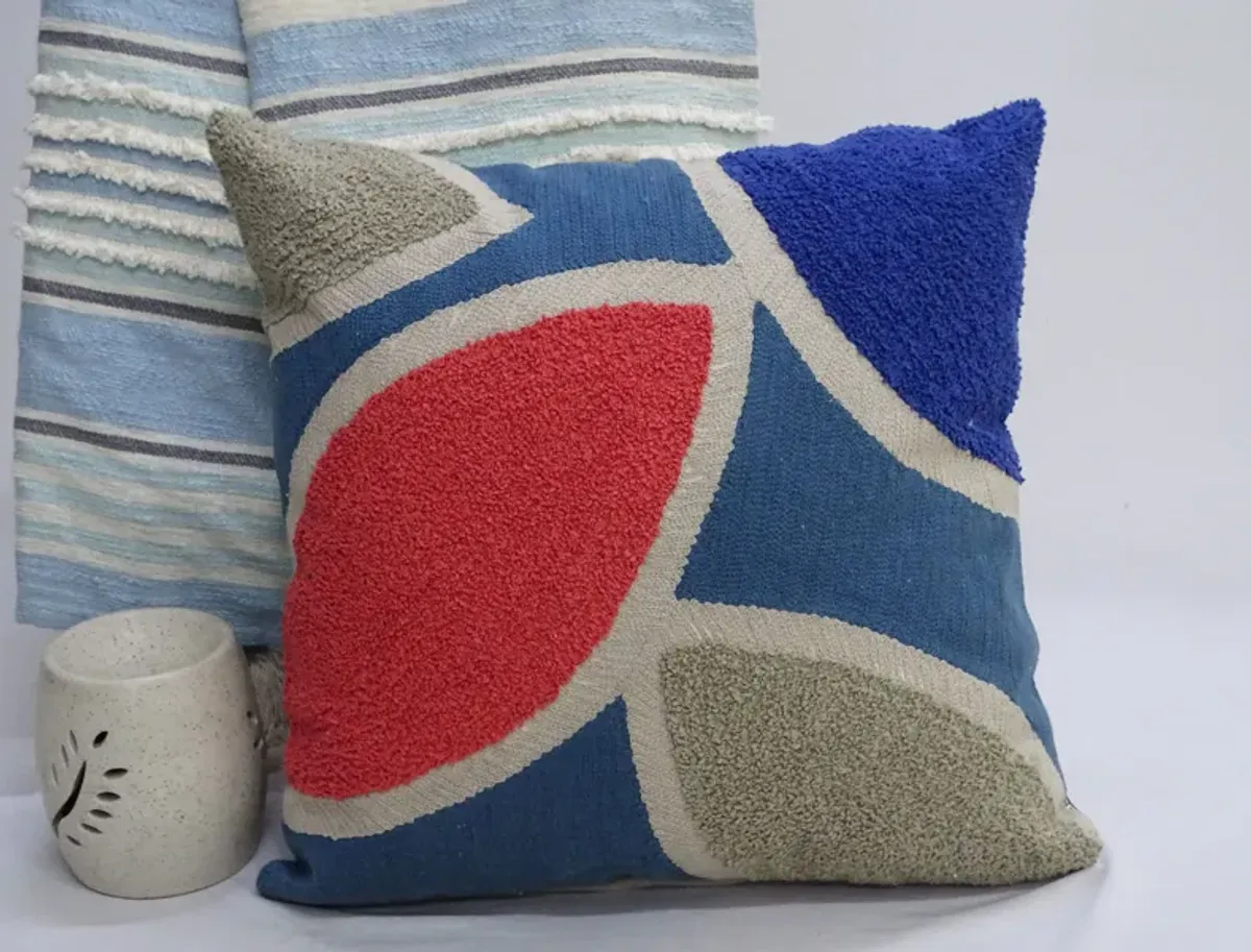 20"X20" Embroidery Throw Pillow