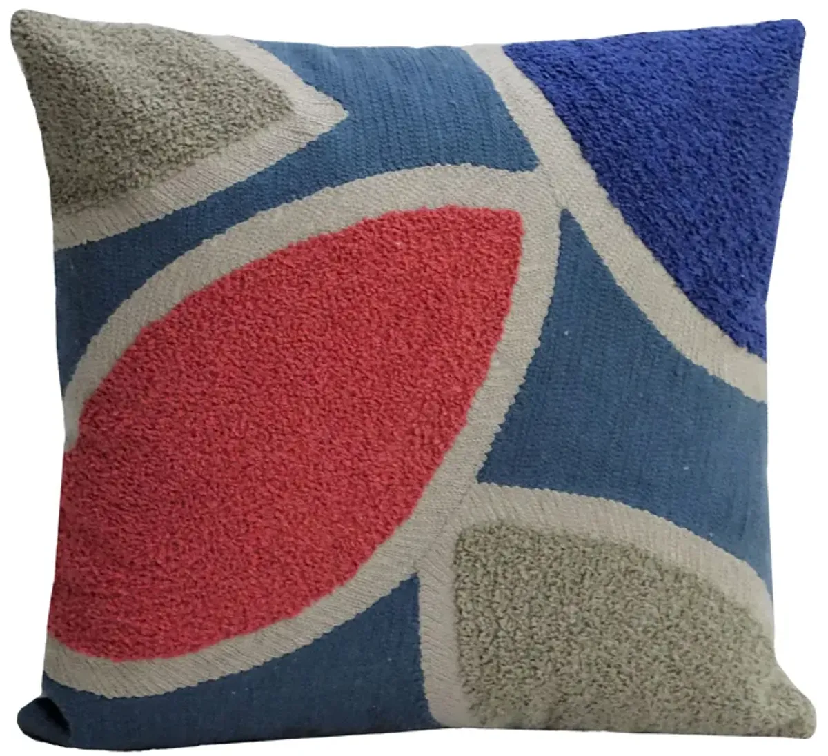 20"X20" Embroidery Throw Pillow