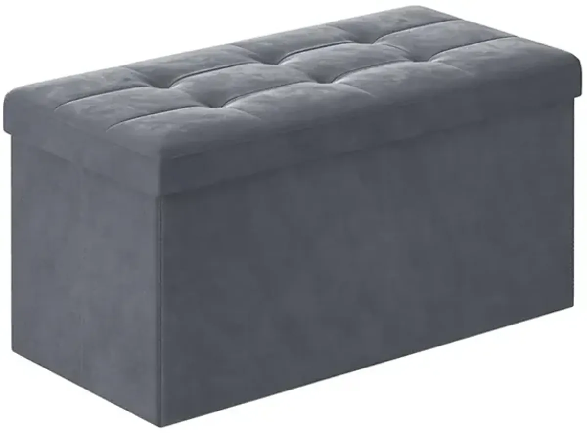 Foldable Storage Ottoman Bench for Space-Saving and Versatile Storage Solutions