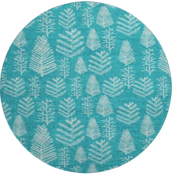 Merry & Bright MY21 Teal 8' Round Rug