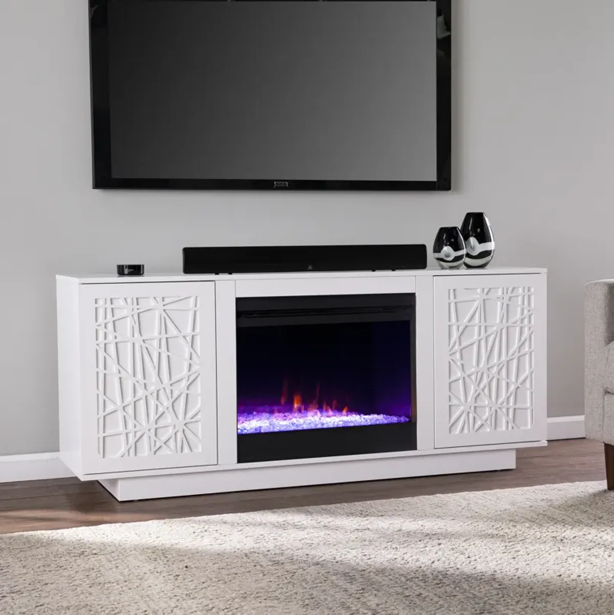 Stanley Color Changing Console Fireplace