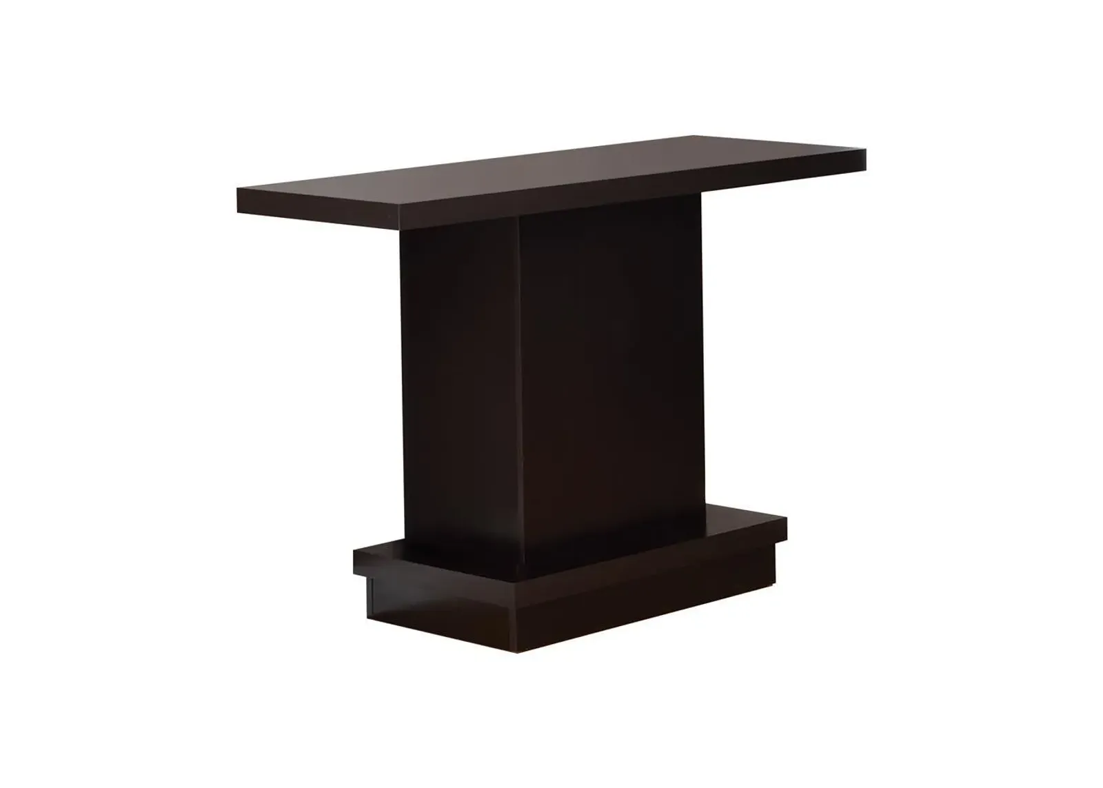 Reston Pedestal Sofa Table Cappuccino