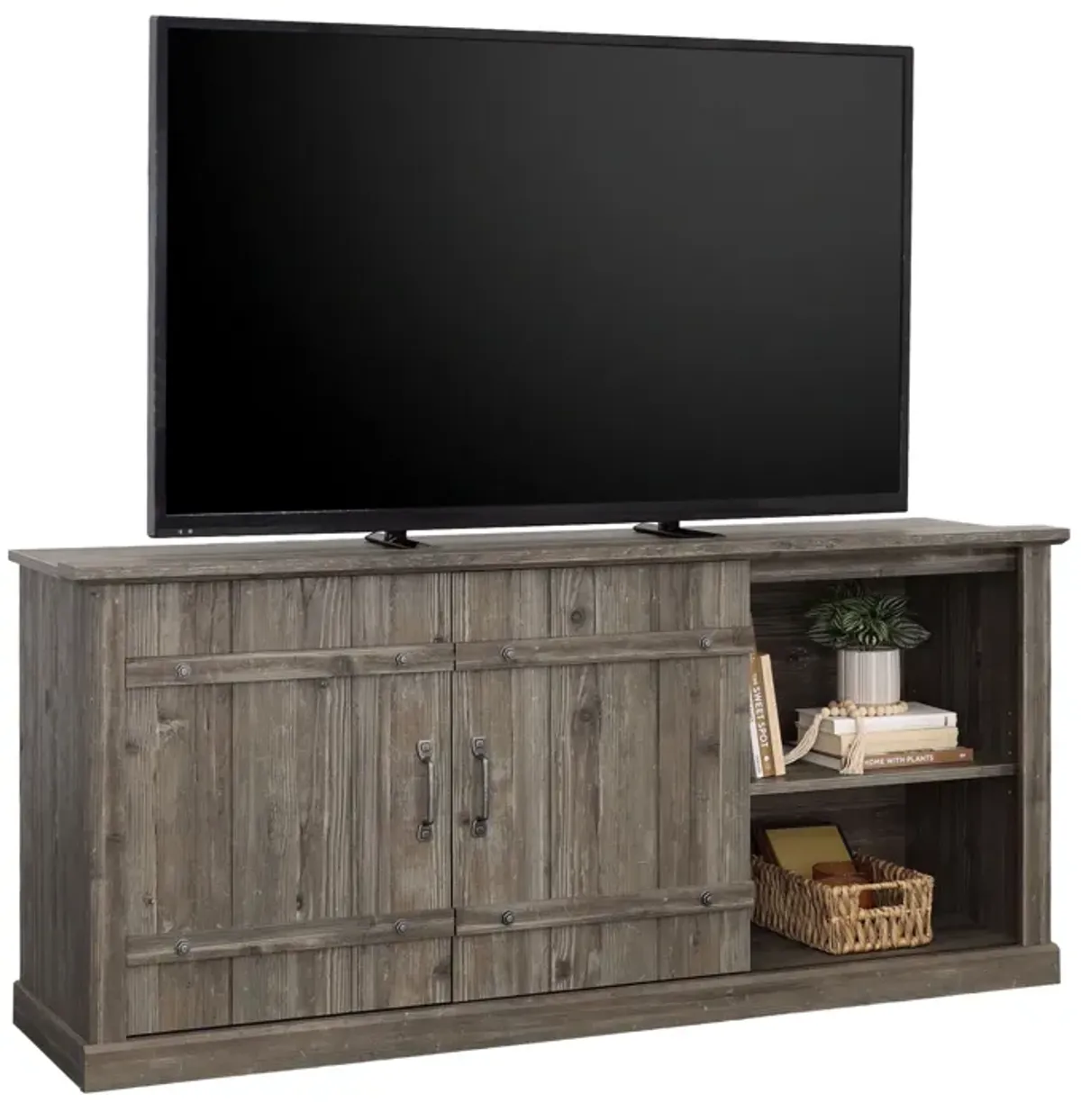 Sauder Select TV Credenza with Sliding Doors