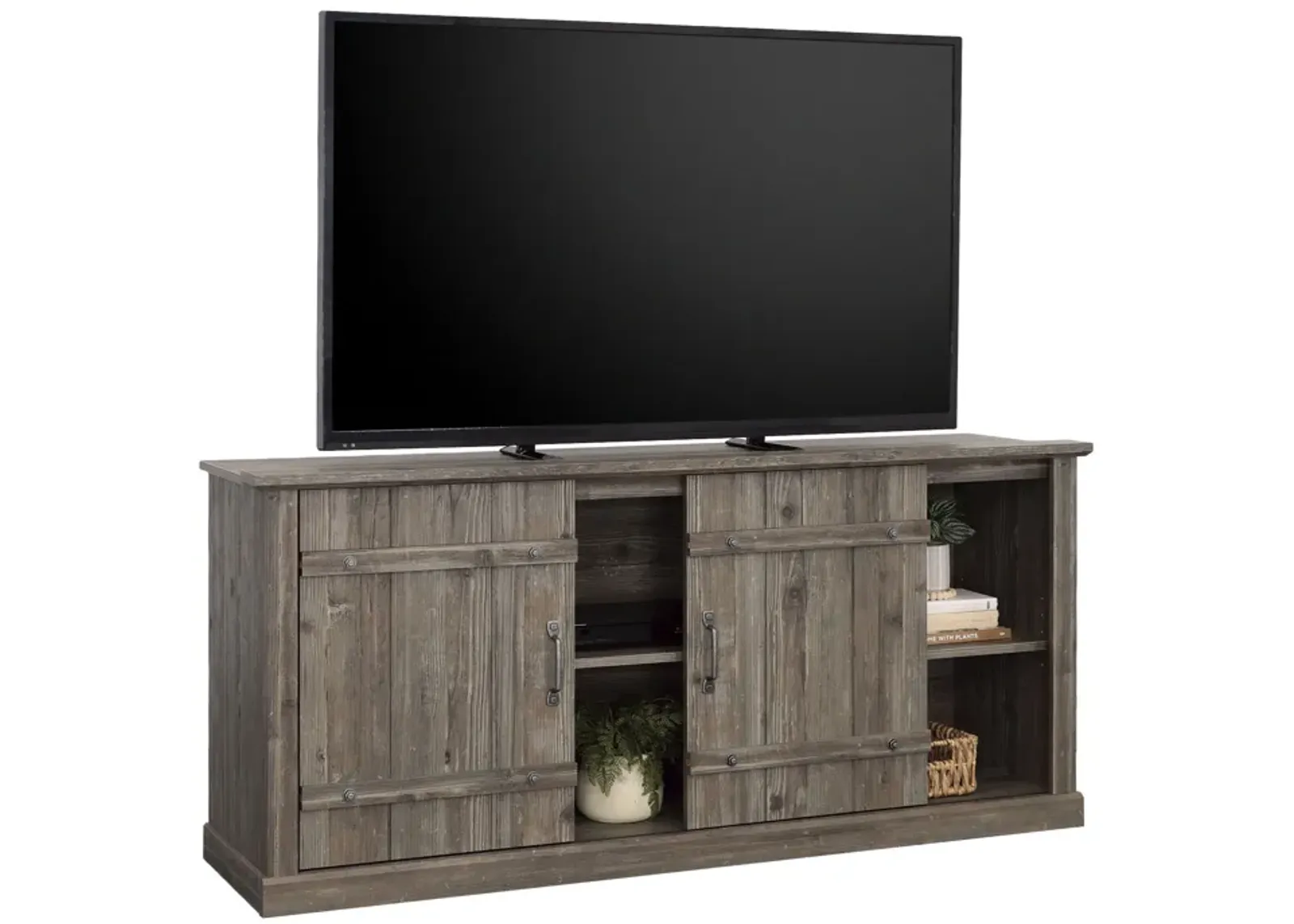 Sauder Select TV Credenza with Sliding Doors