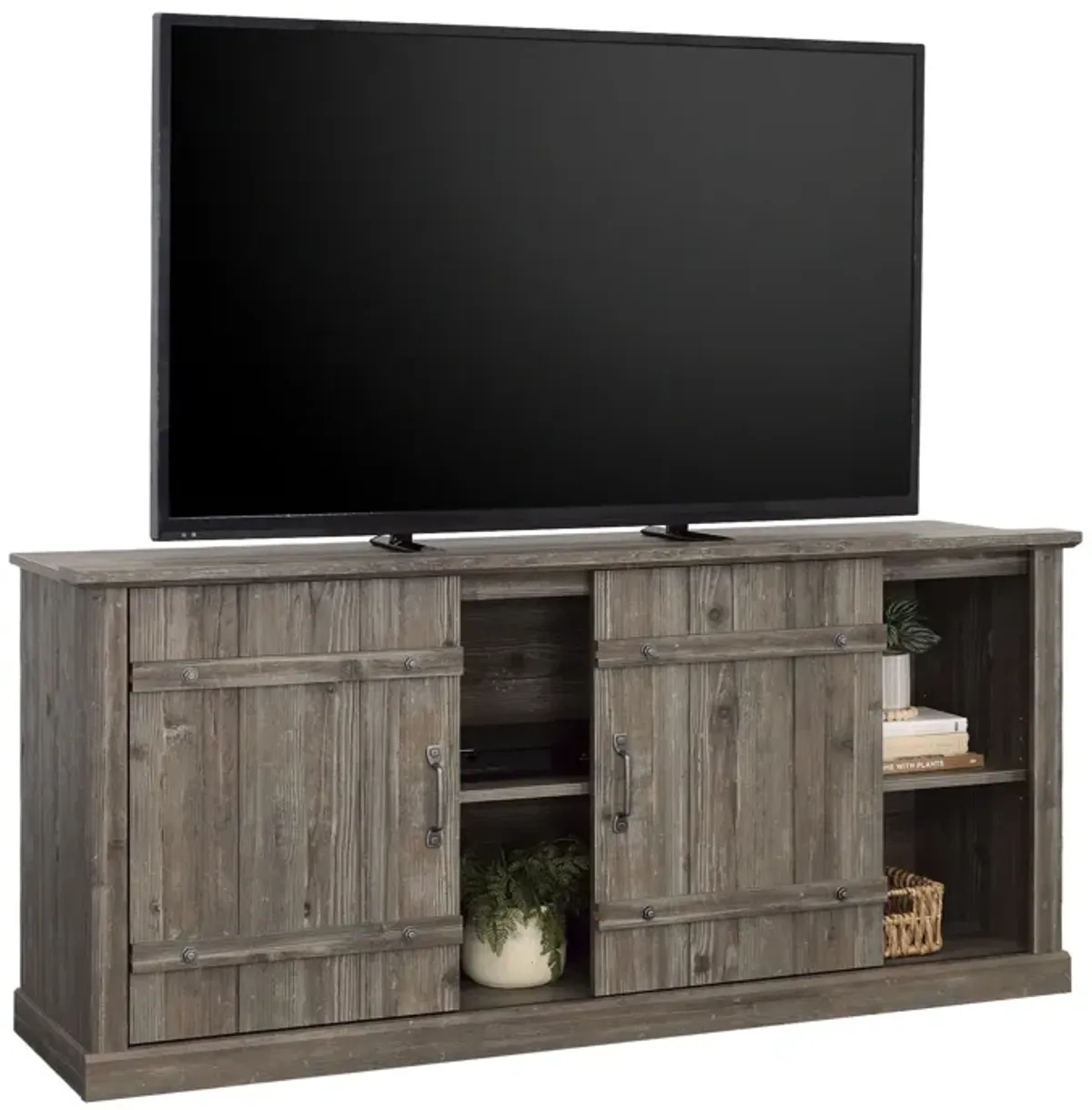 Sauder Select TV Credenza with Sliding Doors