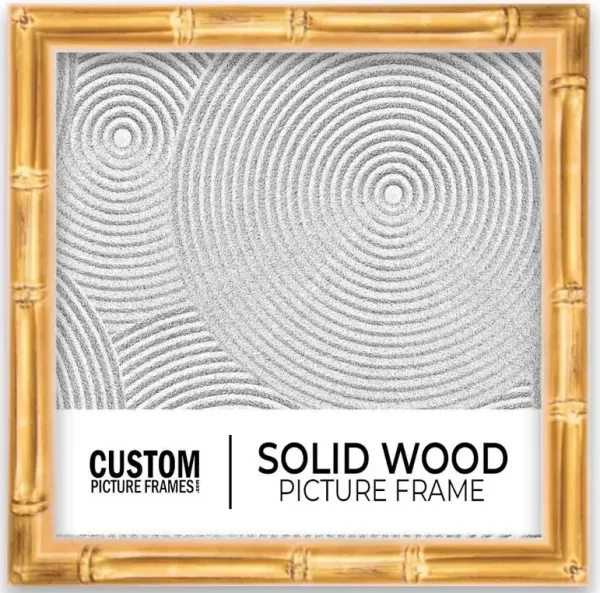 Gold Bamboo Square Picture Frame