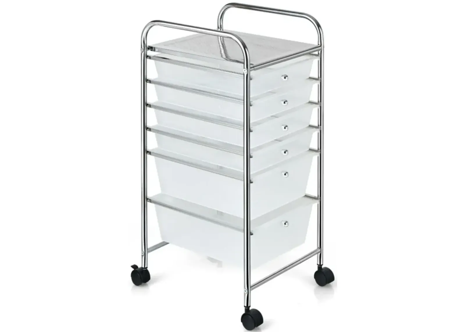 Hivvago 6 Drawers Rolling Storage Cart Organizer