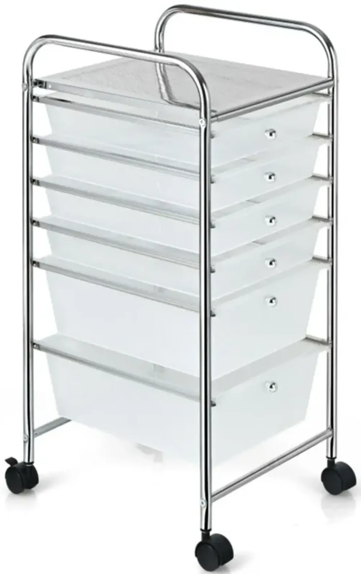 Hivvago 6 Drawers Rolling Storage Cart Organizer