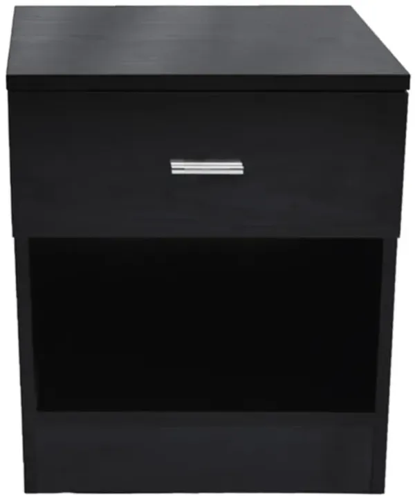 1 Drawer Metal Handle Bedside Cabinet Night Table