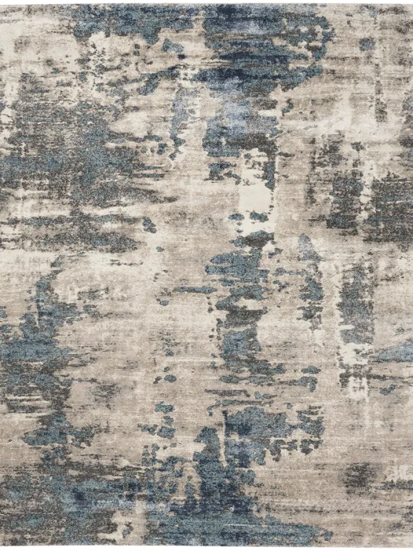 American Manor AMR04 Ivory/Blue 5'3" x 7'3" Rug