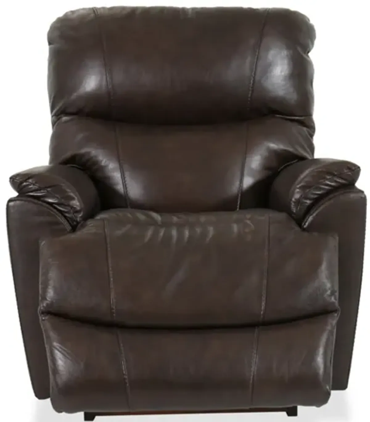 Trouper Walnut Leather Rocking Recliner