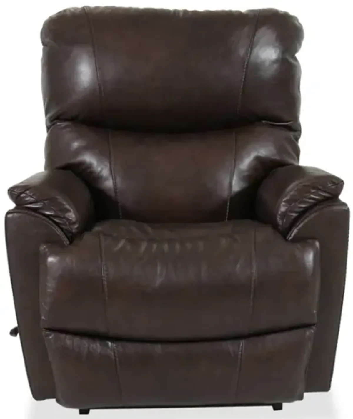 Trouper Walnut Leather Rocking Recliner