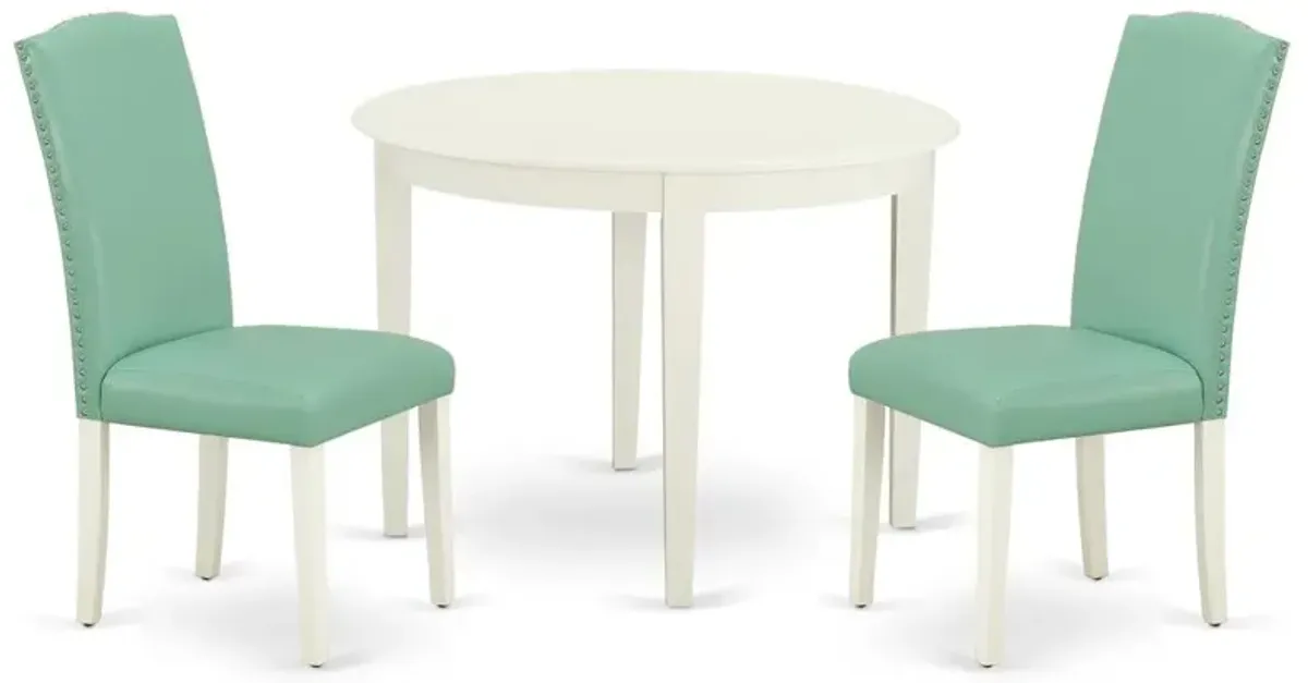 Dining Room Set Linen White, BOEN3-LWH-57