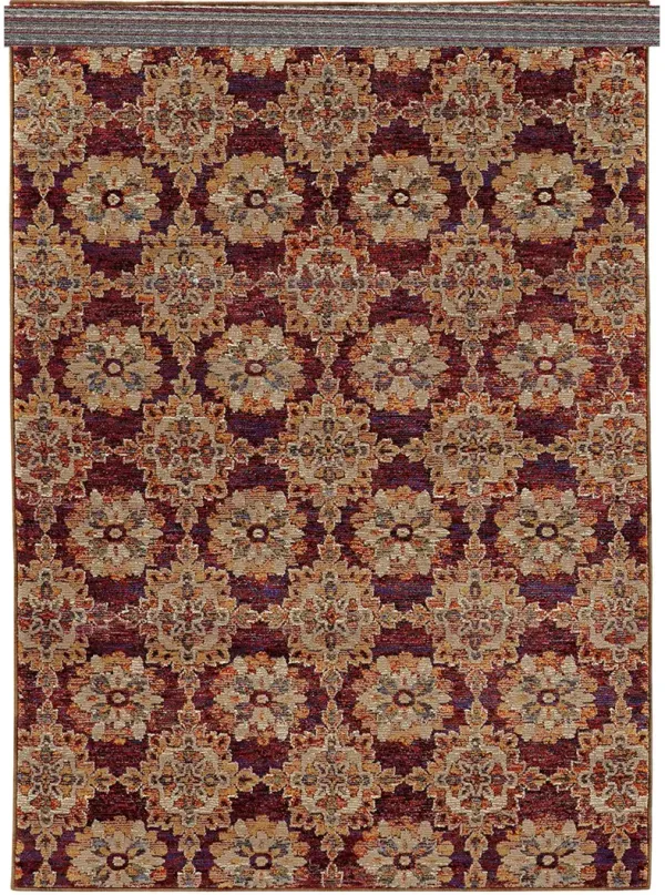Andorra 7'10" x 10'10" Red Rug