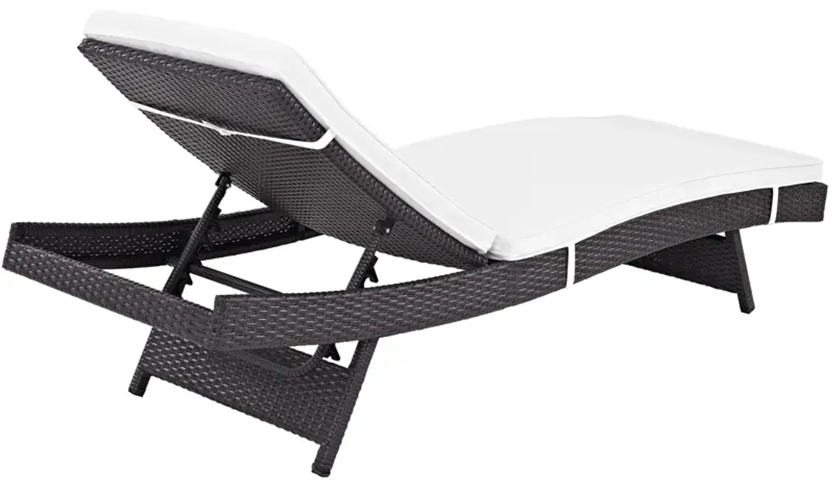 White Convene Outdoor Patio Chaise