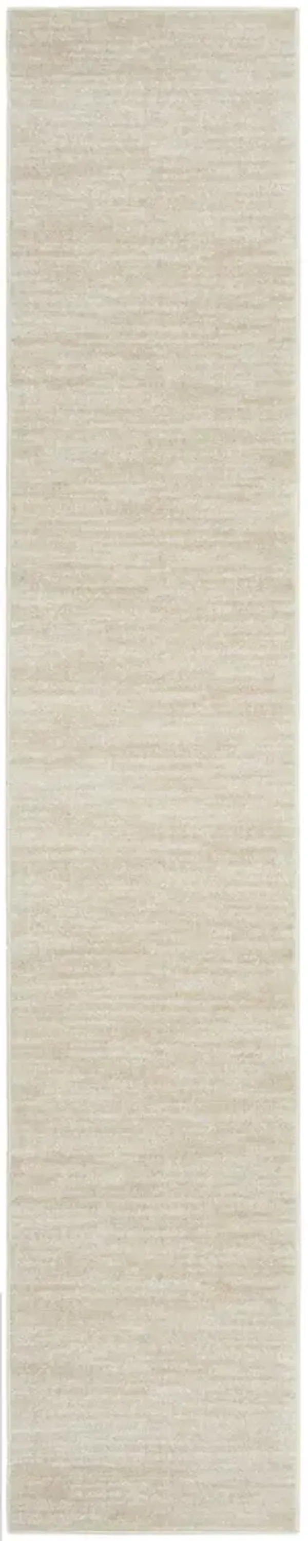 Nourison Essentials NRE01 Ivory/Beige 2'2" x 18' Rug