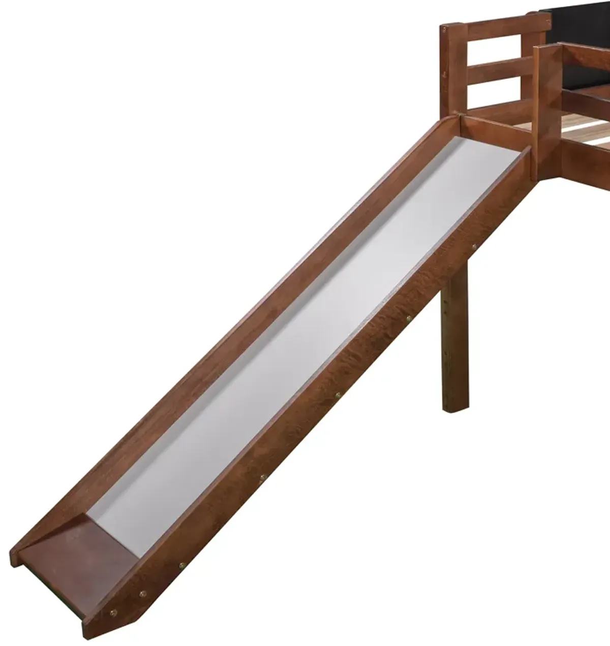 Merax Loft Bed Wood Bed with Slide