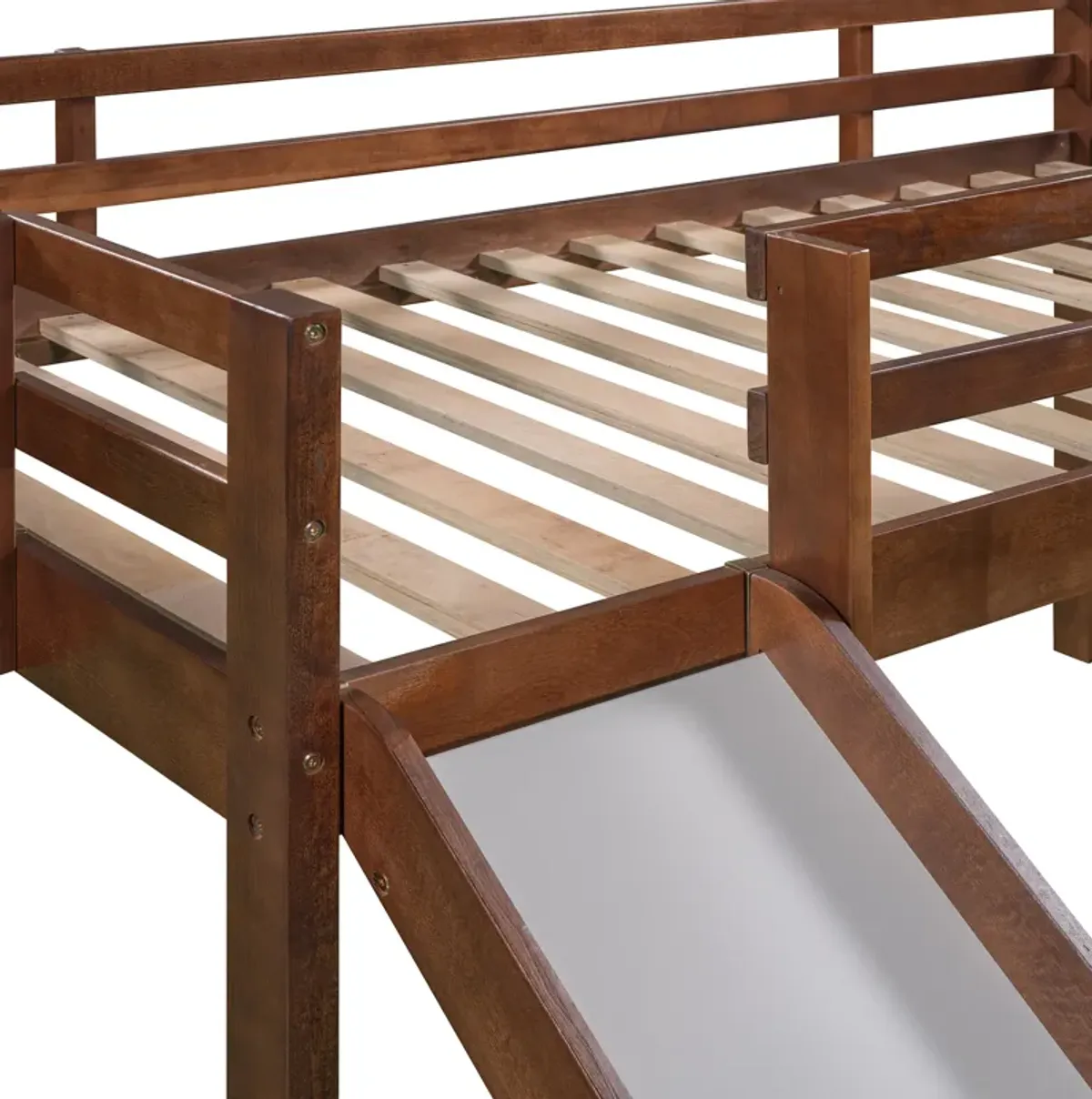 Merax Loft Bed Wood Bed with Slide