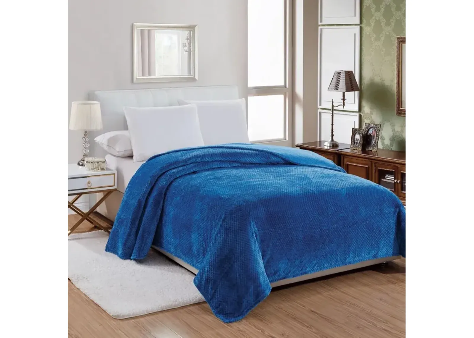 Plazatex Noble House Micro Plush Blanket