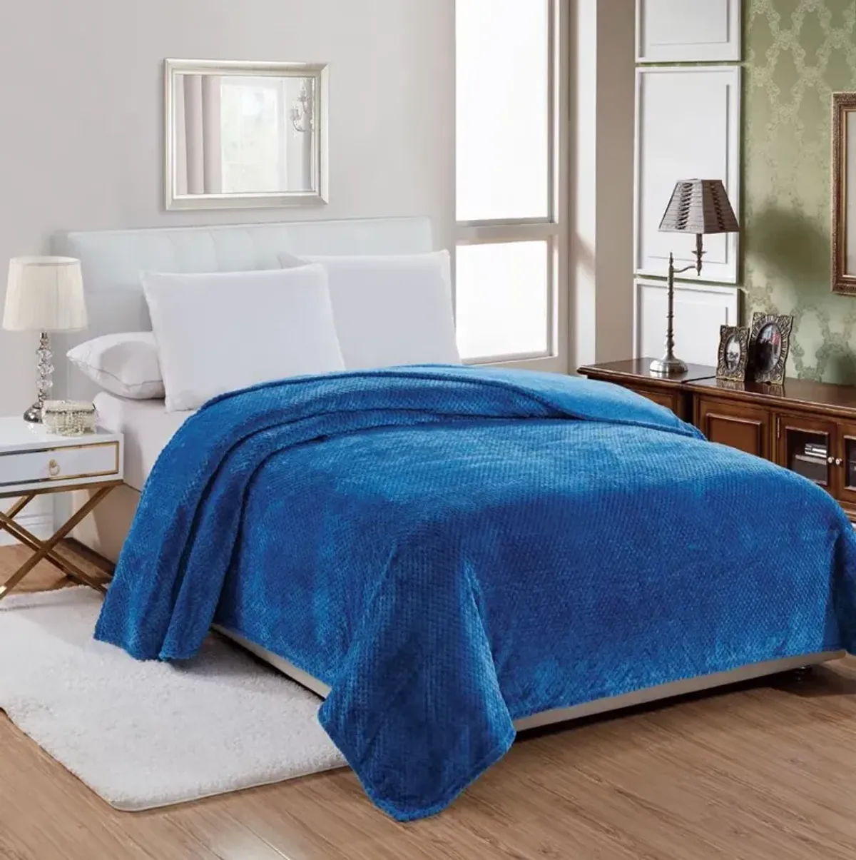 Plazatex Noble House Micro Plush Blanket