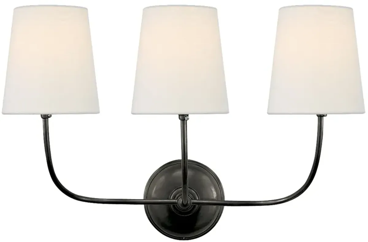 Vendome Triple Sconce