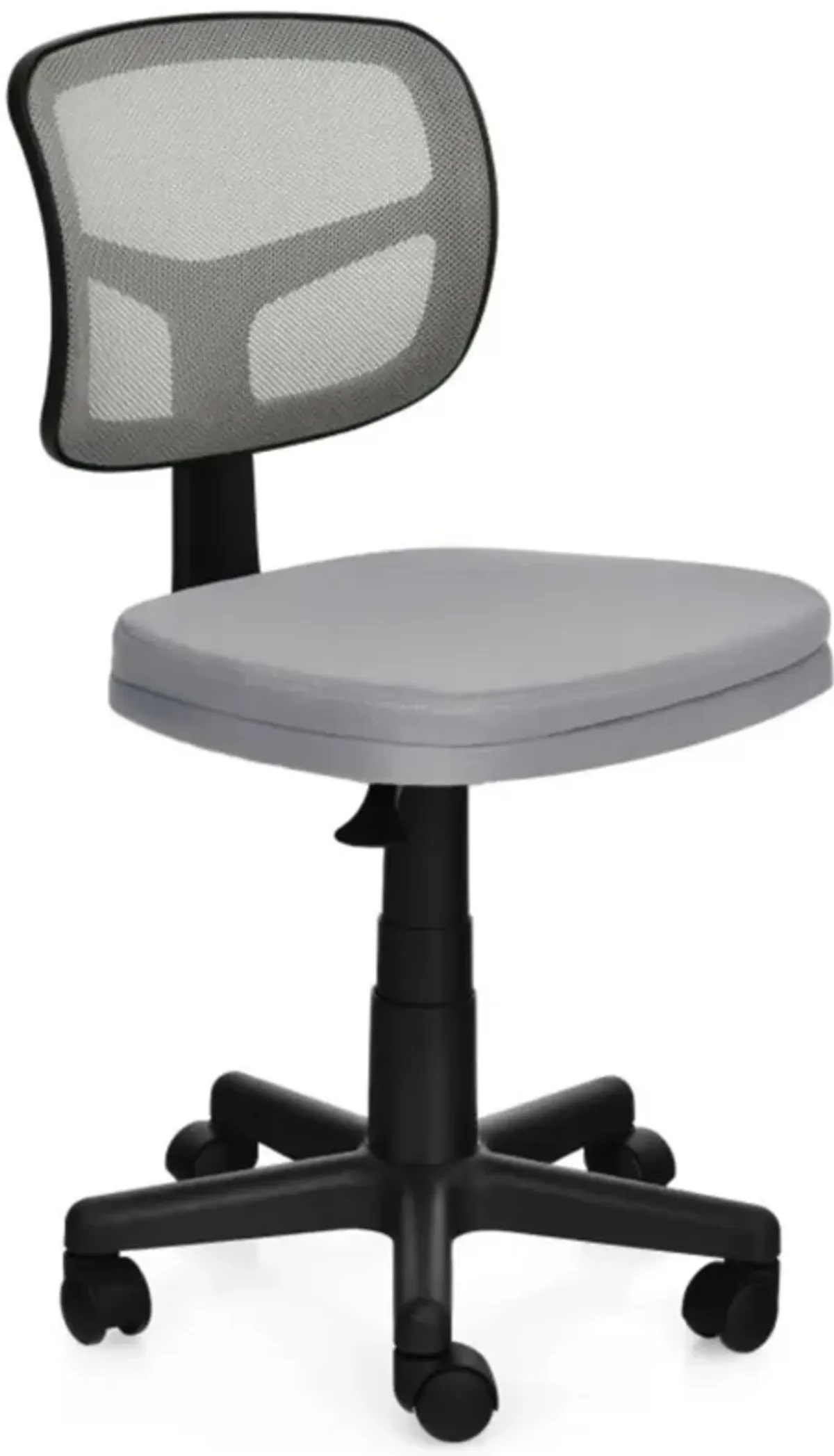 Hivvago Armless Computer Chair with Height Adjustment and Breathable Mesh for Home Office