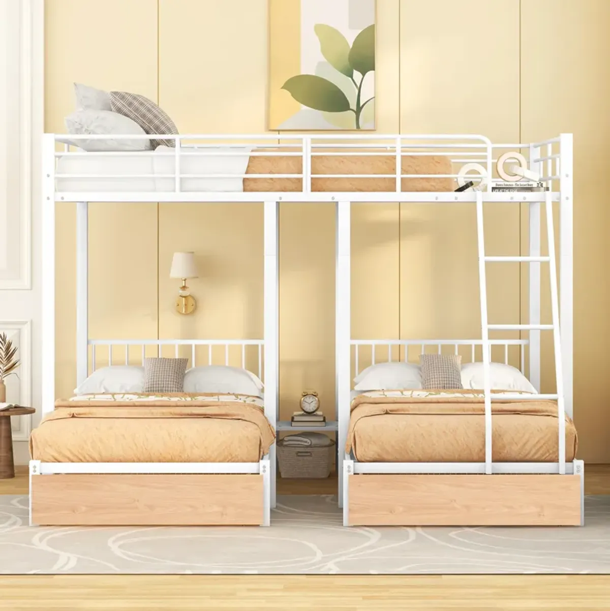 Merax Full Over Twin & Twin Bunk Bed