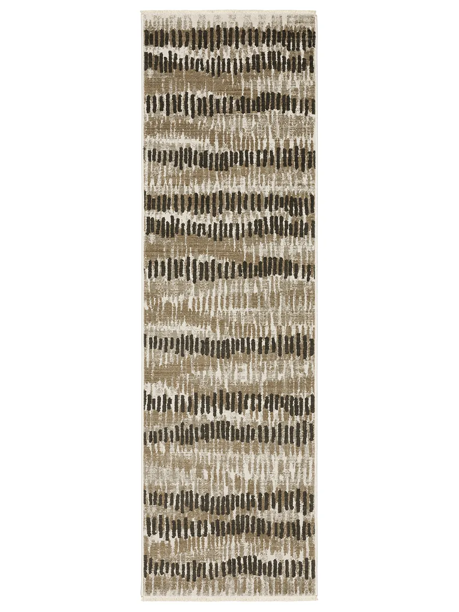 Bauer 2'3" x 7'6" Beige Rug