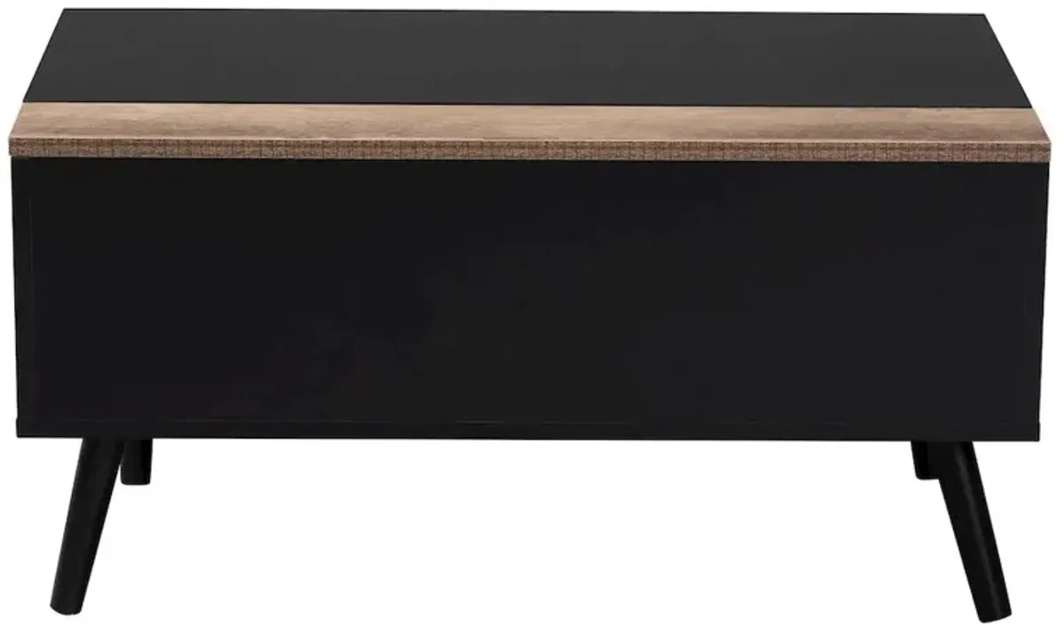 Jensen Modern and Contemporary Coffee Table with Storage Compartment