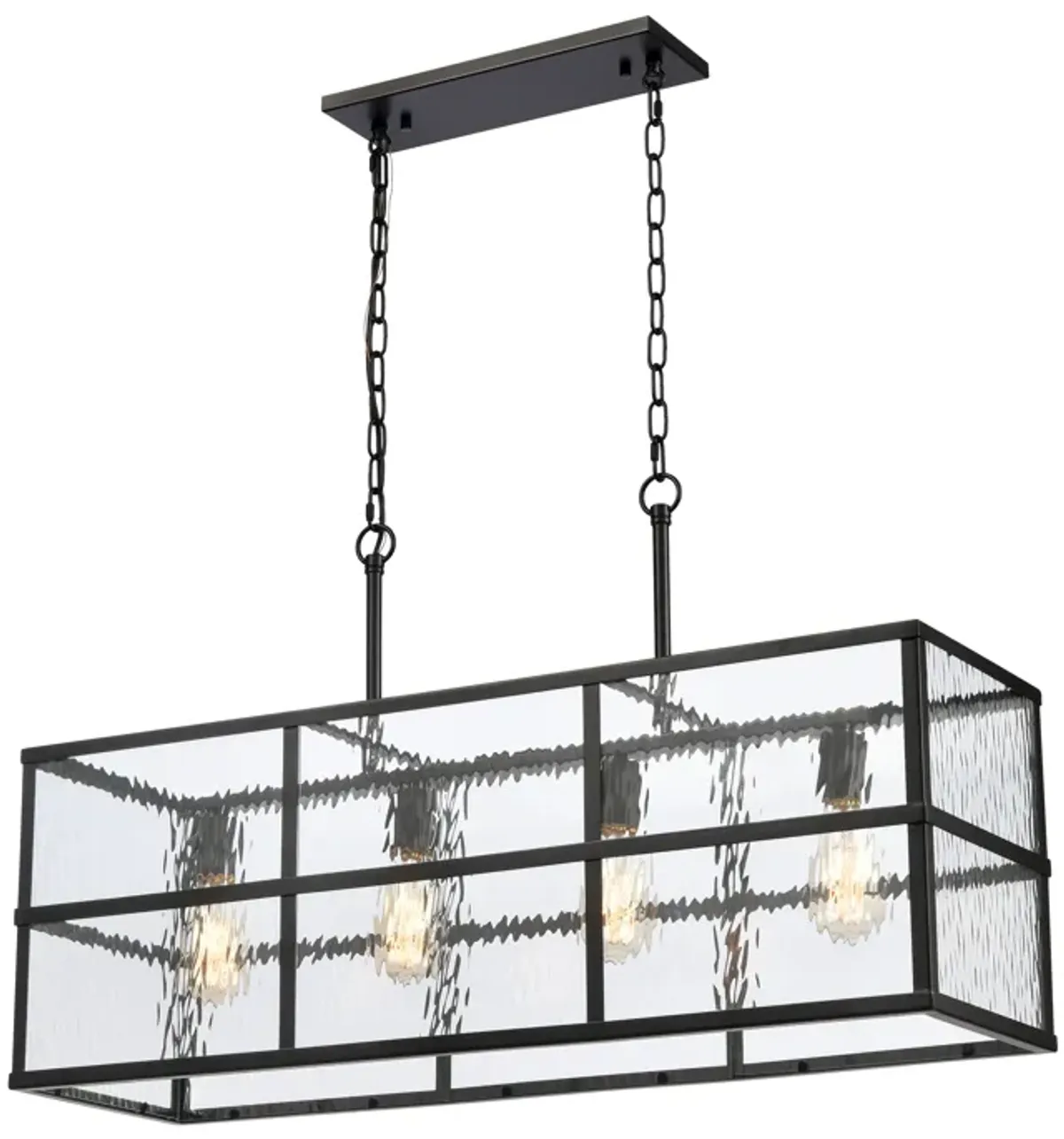 Solace 34'' Wide 4-Light Linear Chandelier