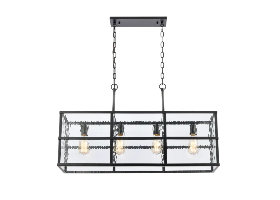 Solace 34'' Wide 4-Light Linear Chandelier