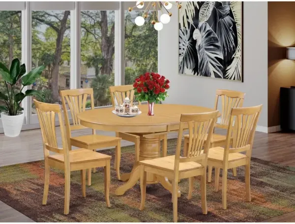 7 Pc Kitchen Table Set – Dinette Table and 6 Dining Chairs