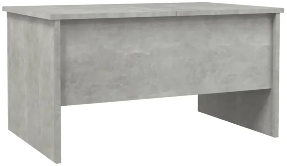 vidaXL Coffee Table Concrete Gray 31.5"x19.7"x16.7" Engineered Wood